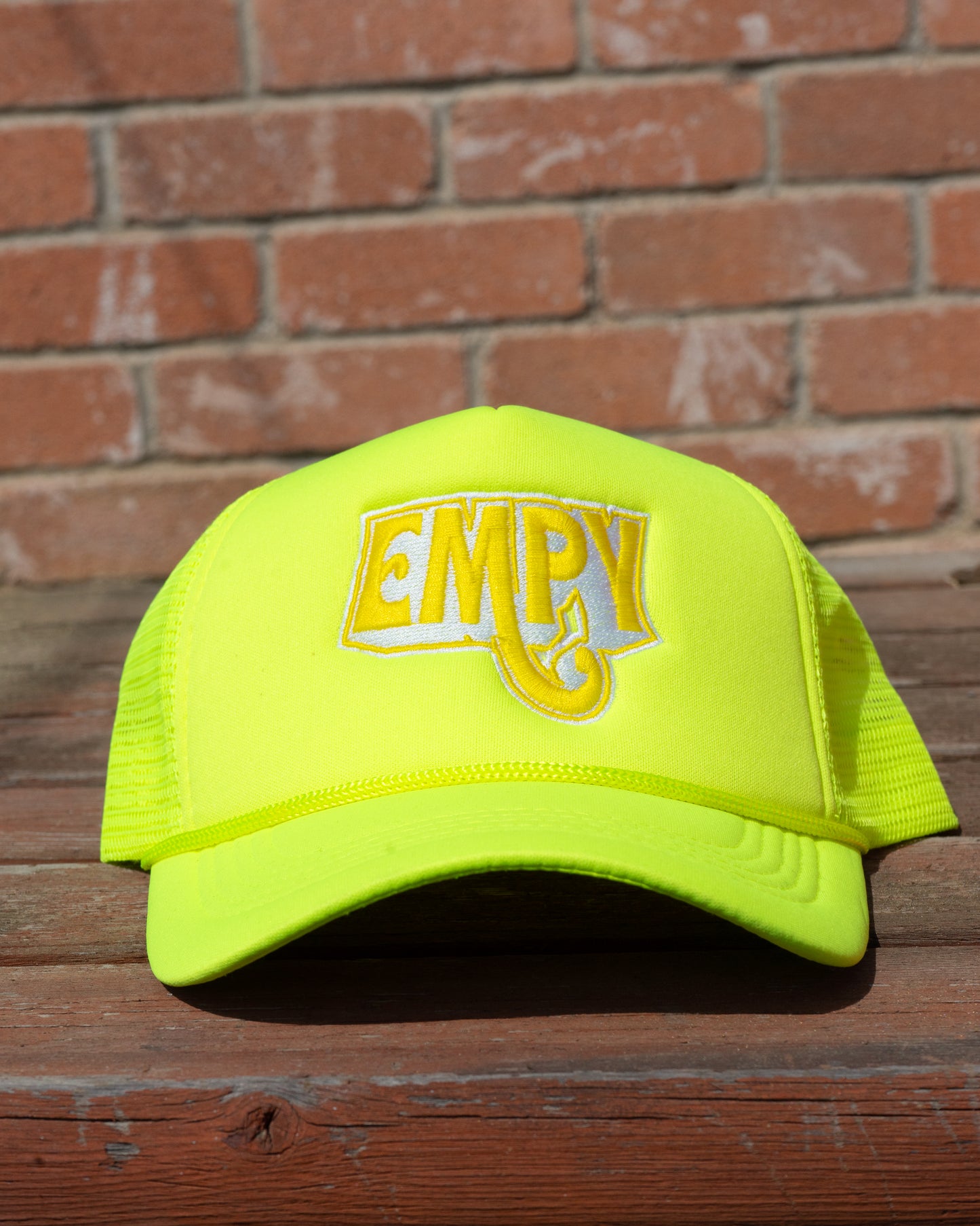Neon Green Empy Trucker Hat